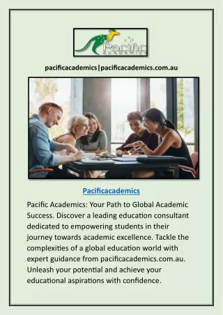 pacificacademics|pacificacademics.com.au
