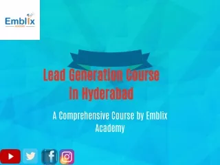 Lead Generation Course in Hyderabad