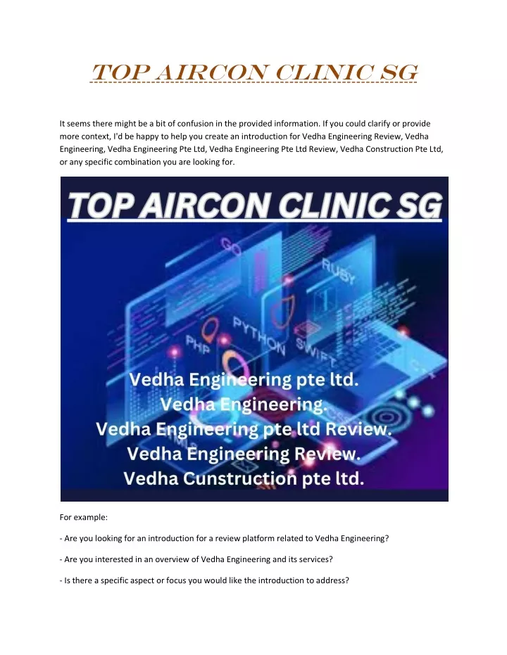 top aircon clinic sg