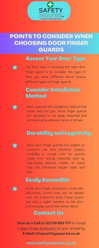points to consider when choosing door finger
