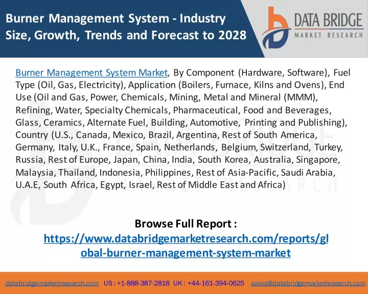 burner management system industry size growth
