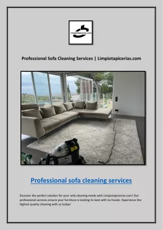 Sofa Cleaning Service In Barcelona | Limpiotapicerias.com