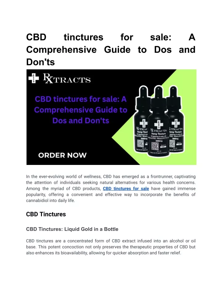 cbd comprehensive guide to dos and don ts