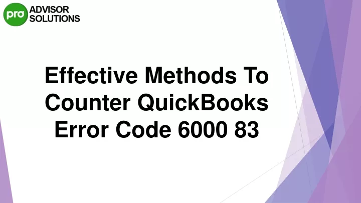 effective methods to counter quickbooks error