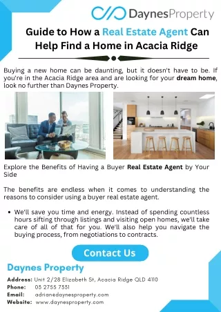 Guide to How a Real Estate Agent Can Help Find a Home in Acacia Ridge