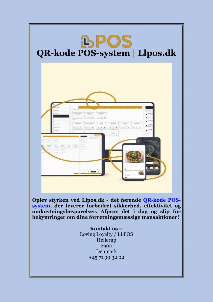 qr kode pos system llpos dk