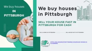 Swift Solutions: We Buy Houses in Pittsburgh - Click Here for a Stress-Free Sal