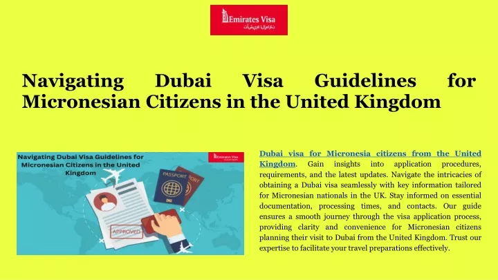 navigating dubai visa guidelines for micronesian citizens in the united kingdom