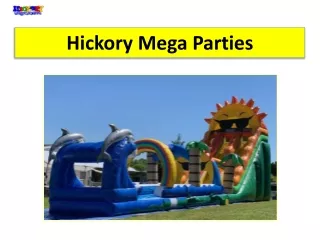 Hickory Mega Parties Inc. Rents Giant Inflatable Water Slides for Summer Fun