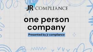 One Person Company ( OPC ) Registration | Online Process OPC Incorporation