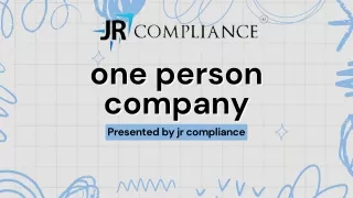 one person one person company company presented