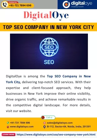 Top SEO Company in New York City
