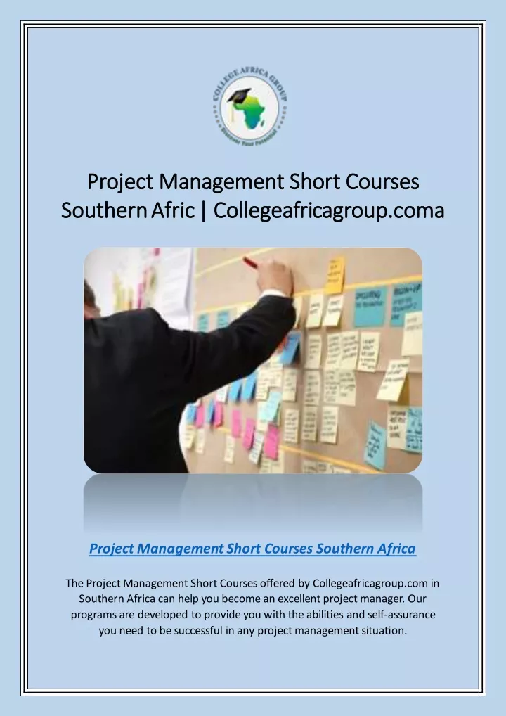 project management short courses project