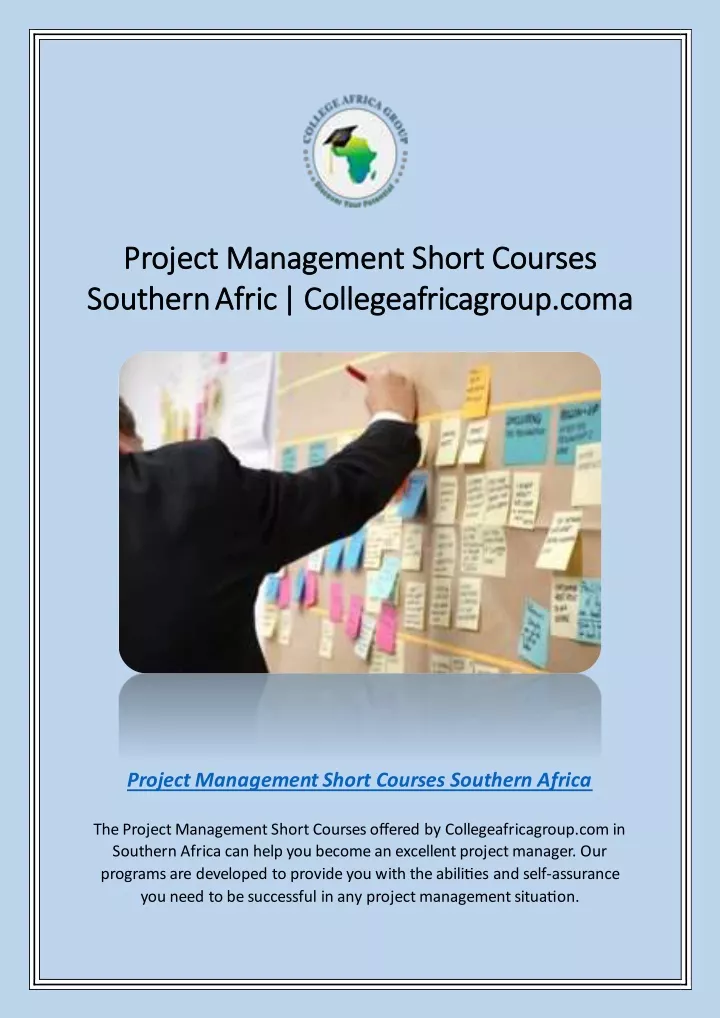 PPT - Project Management Short Courses Southern Afric ...