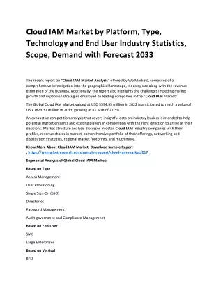 cloud iam market by platform type technology