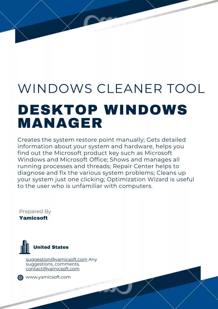 windows cleaner tool