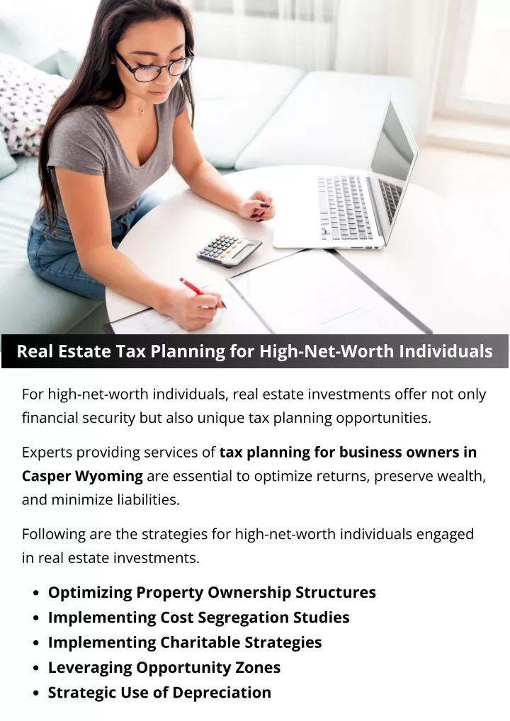 real estate tax planning for high net worth