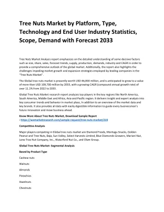 tree nuts market by platform type technology