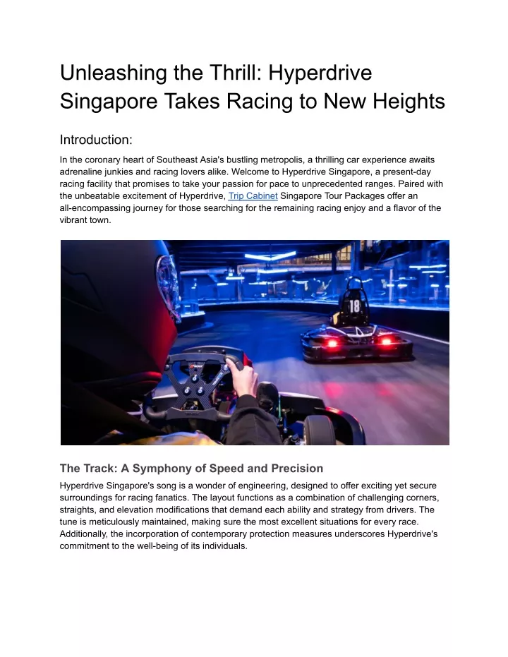 unleashing the thrill hyperdrive singapore takes