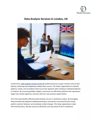 data analysis services in london uk