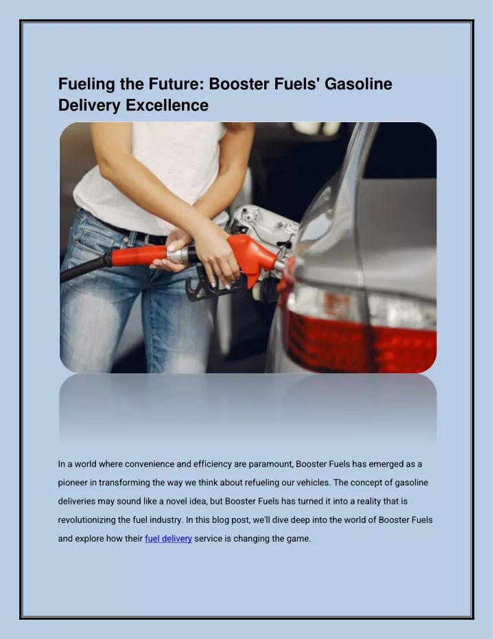 fueling the future booster fuels gasoline