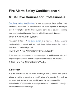 fire alarm safety certifications 4