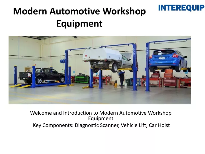 modern automotive workshop equipment