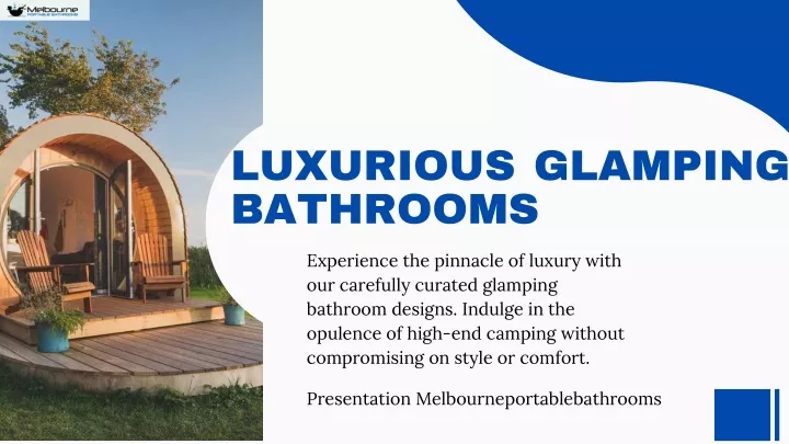 luxurious glamping bathrooms