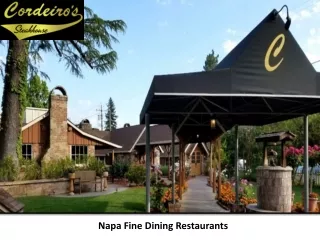 Fine Dining Restaurant Napa - Cordeiro’s Steakhouse