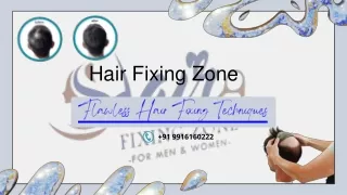 Step-By- Step Human Hair Patches Fixing Process by Expert