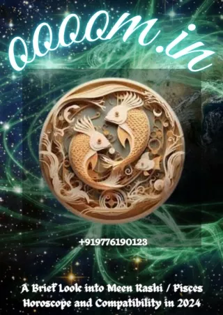 A Brief Look into Meen Rashi _ Pisces Horoscope and Compatibility in 2024