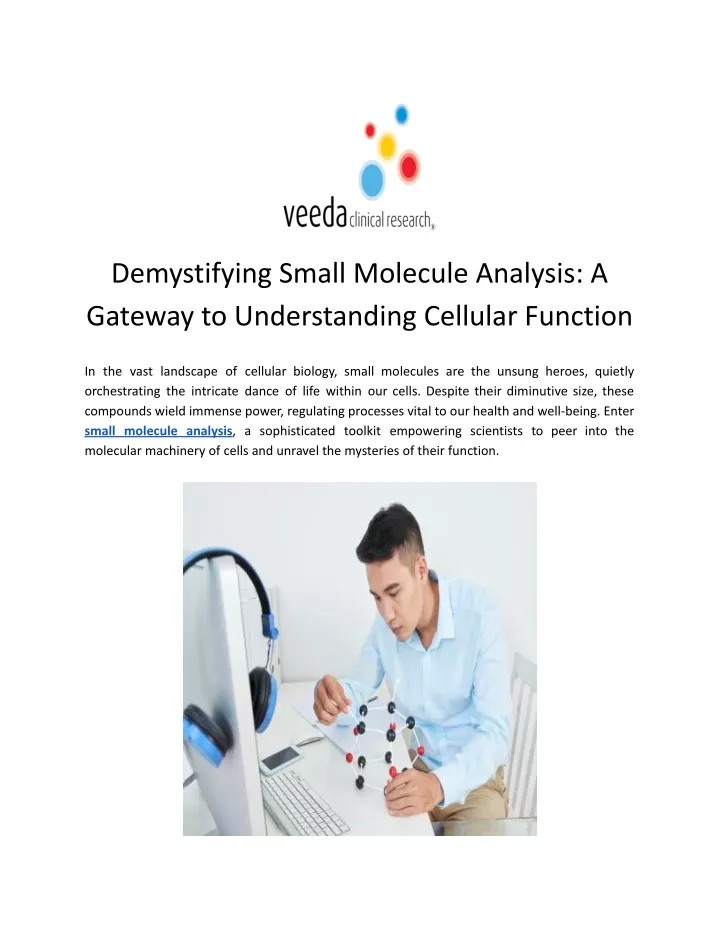 demystifying small molecule analysis a gateway