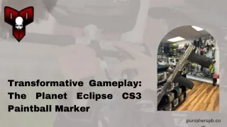 Transformative Gameplay: The Planet Eclipse CS3 Paintball Marker