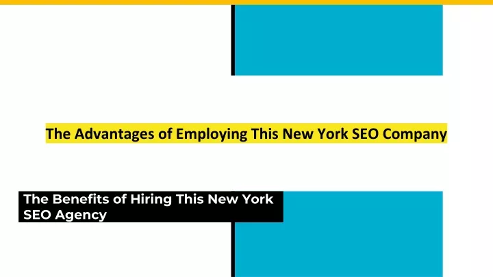 the advantages of employing this new york seo company