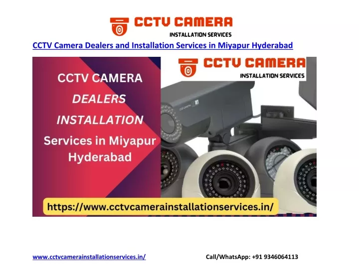 cctv camera dealers and installation services