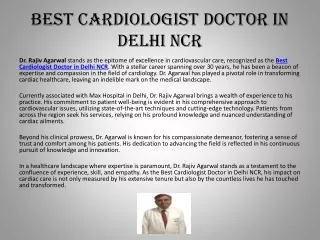 Best Cardiologist Doctor in Delhi NCR