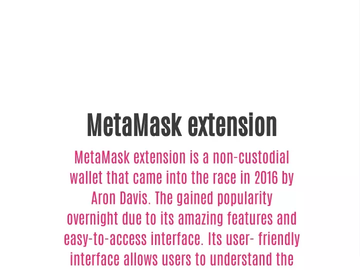 metamask extension metamask extension