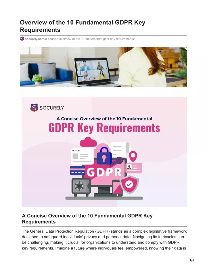 overview of the 10 fundamental gdpr