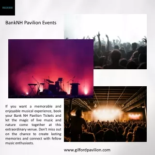 banknh pavilion events