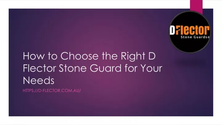 how to choose the right d flector stone guard for your needs