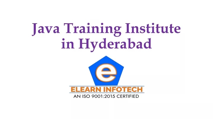 java training institute in hyderabad