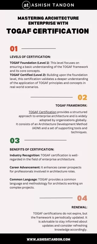 Mastering Architecture Enterprise With TOGAF Certification