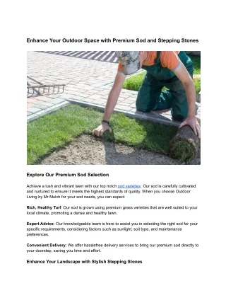 Grass Seed & Sod Solutions in Columbus Ohio