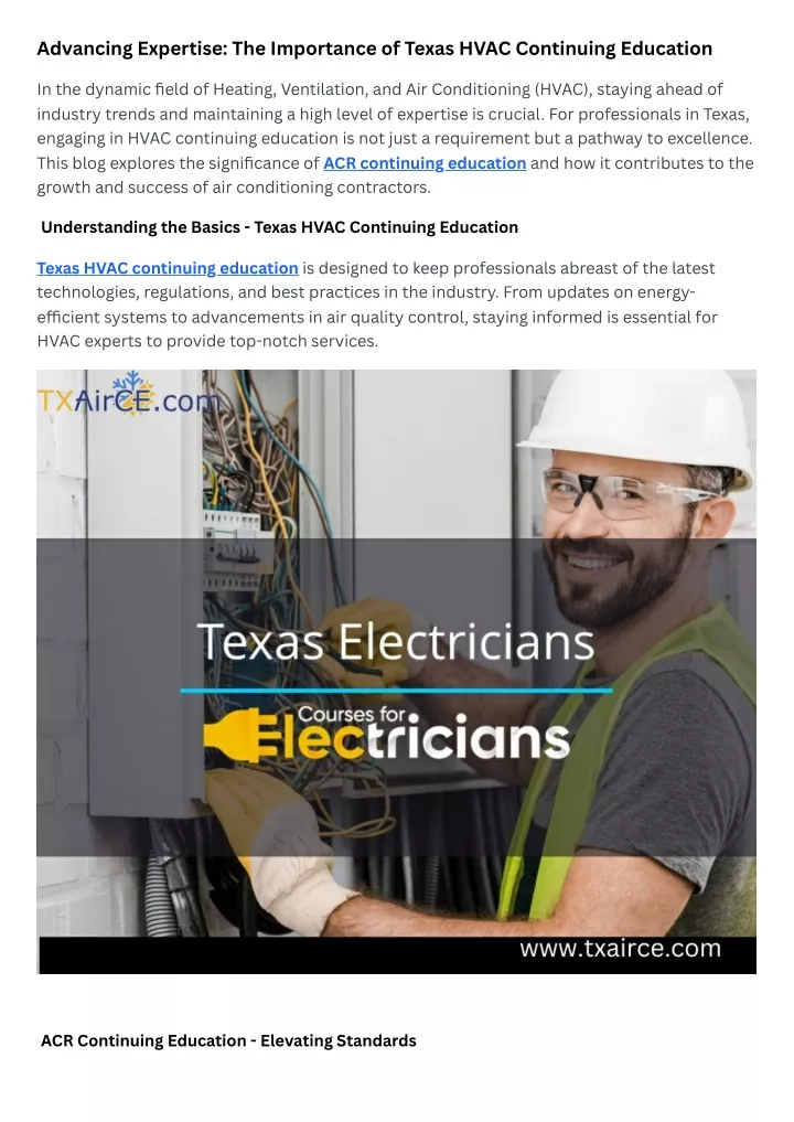 advancing expertise the importance of texas hvac