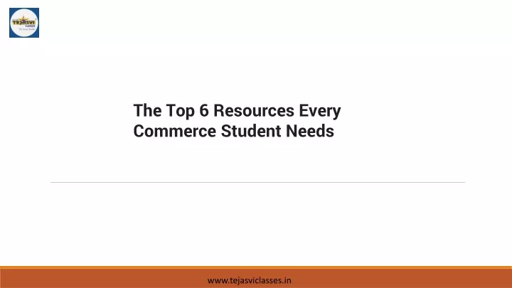 the top 6 resources every commerce student needs