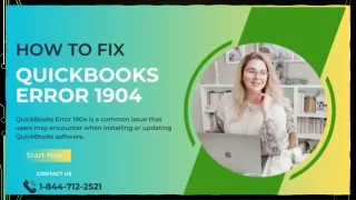 A Comprehensive Guide to Resolving QuickBooks Error 1904