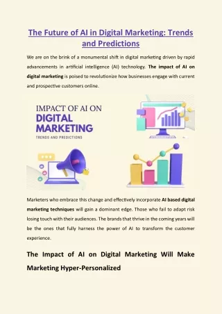 The Future of AI in Digital Marketing: Trends and Predictions