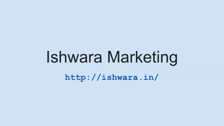 ishwara marketing
