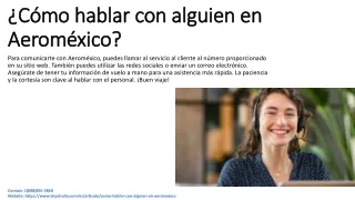 ¿Cómo contactar por teléfono con Aeromexico?