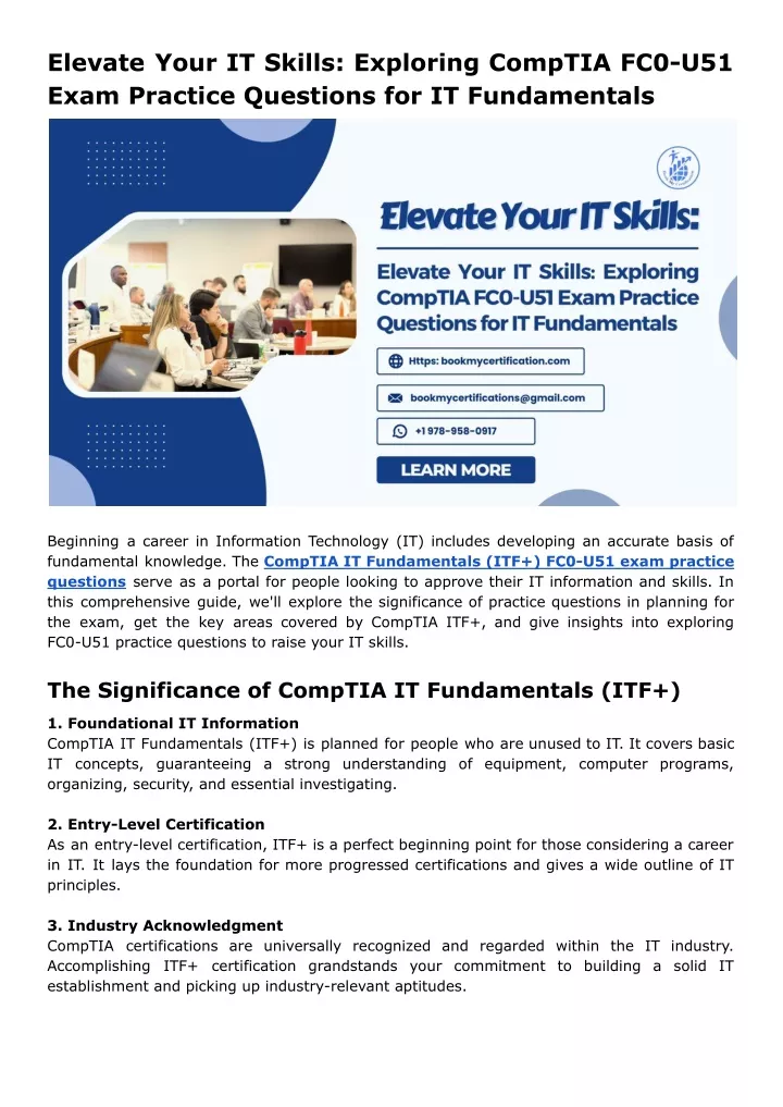 elevate your it skills exploring comptia